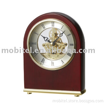 [Super Deal] Wooden Skeleton Clock (M-5014)
